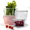 Reusable Silicone Food Storage Bags – Set of 4 Multicolor (500ml/17oz, 1000ml/34oz, 1500ml/51oz, 2000ml/68oz)